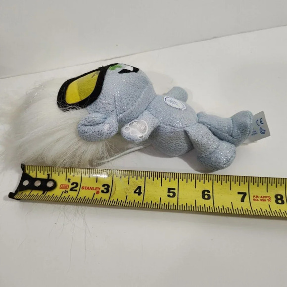 Build A Bear Trolls World Tour Stuffed Animal Plush Toy Blue Silver NOT WORKING - Picture 10 of 10